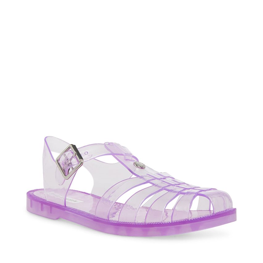 Purple Steve Madden Bryn Women's Flat Sandals | PH 3581GVQ